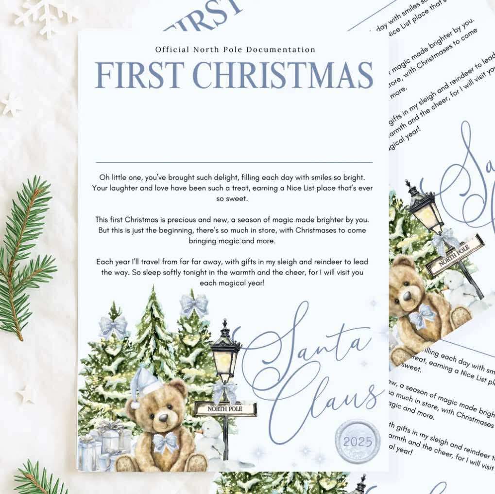 Personalised my first Christmas letter