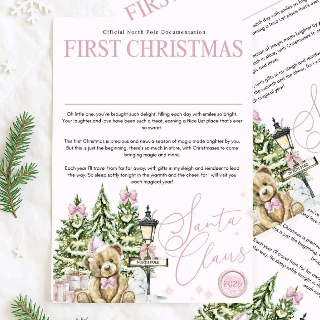 Personalised my first Christmas letter