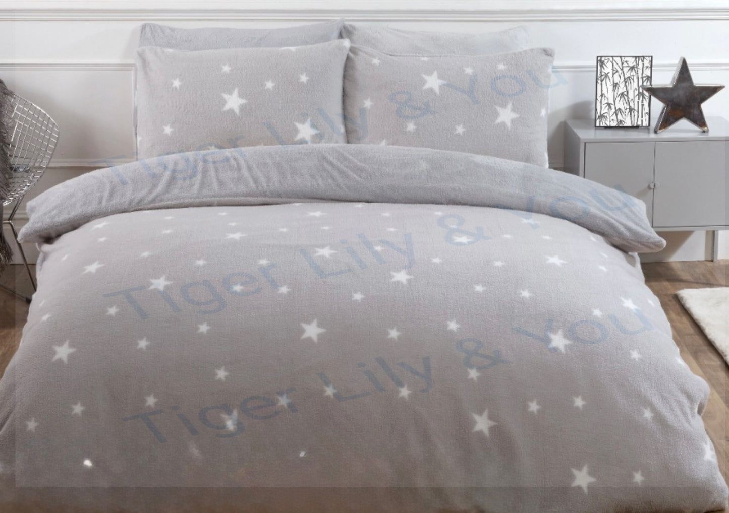 Teddy fleece duvet set 2 colours