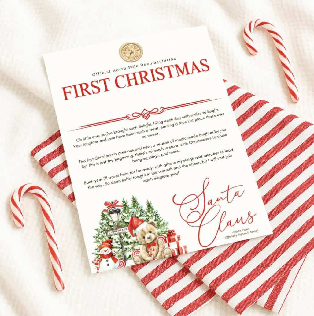 Personalised my first Christmas letter