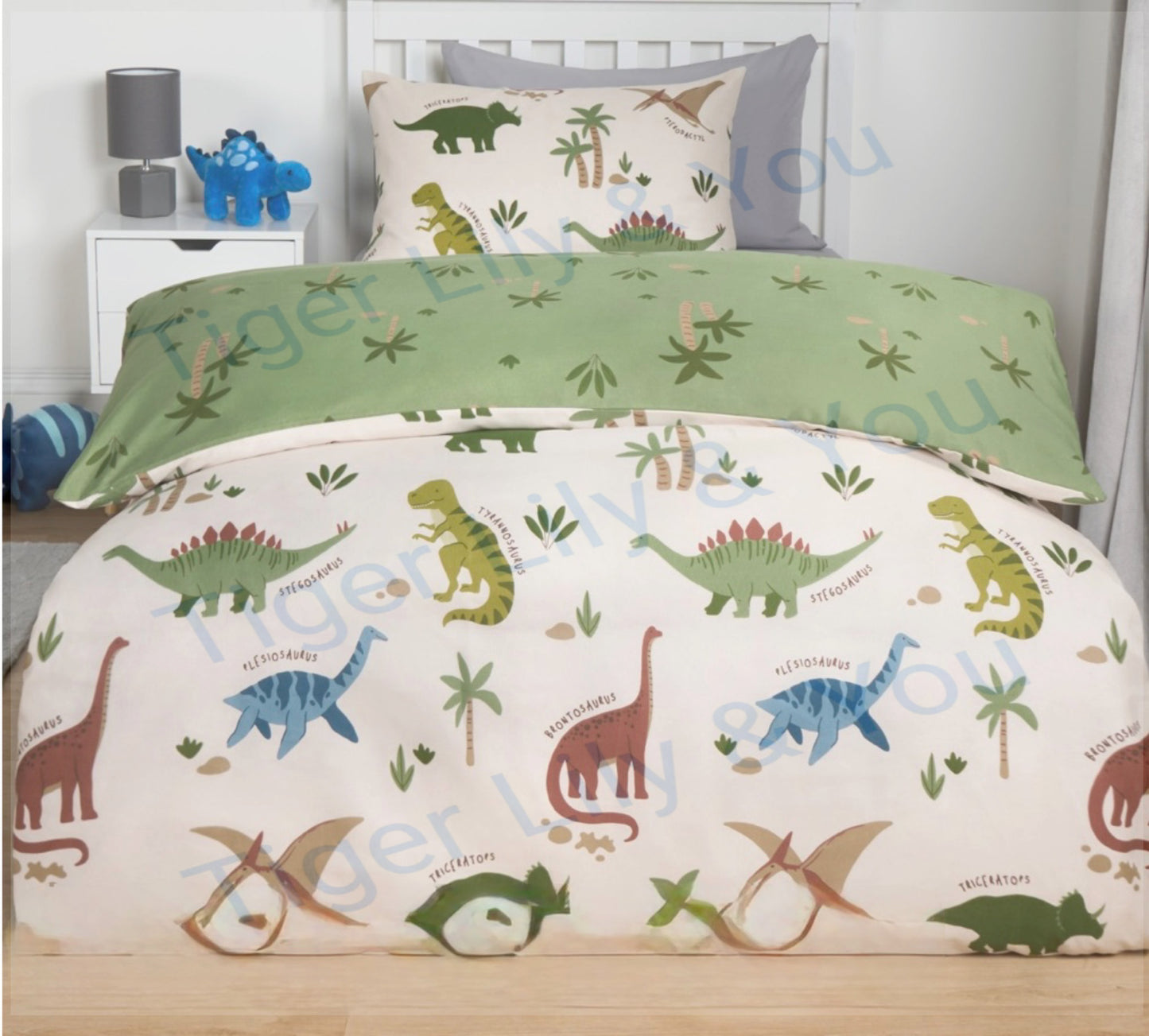 Dinosaur duvet set