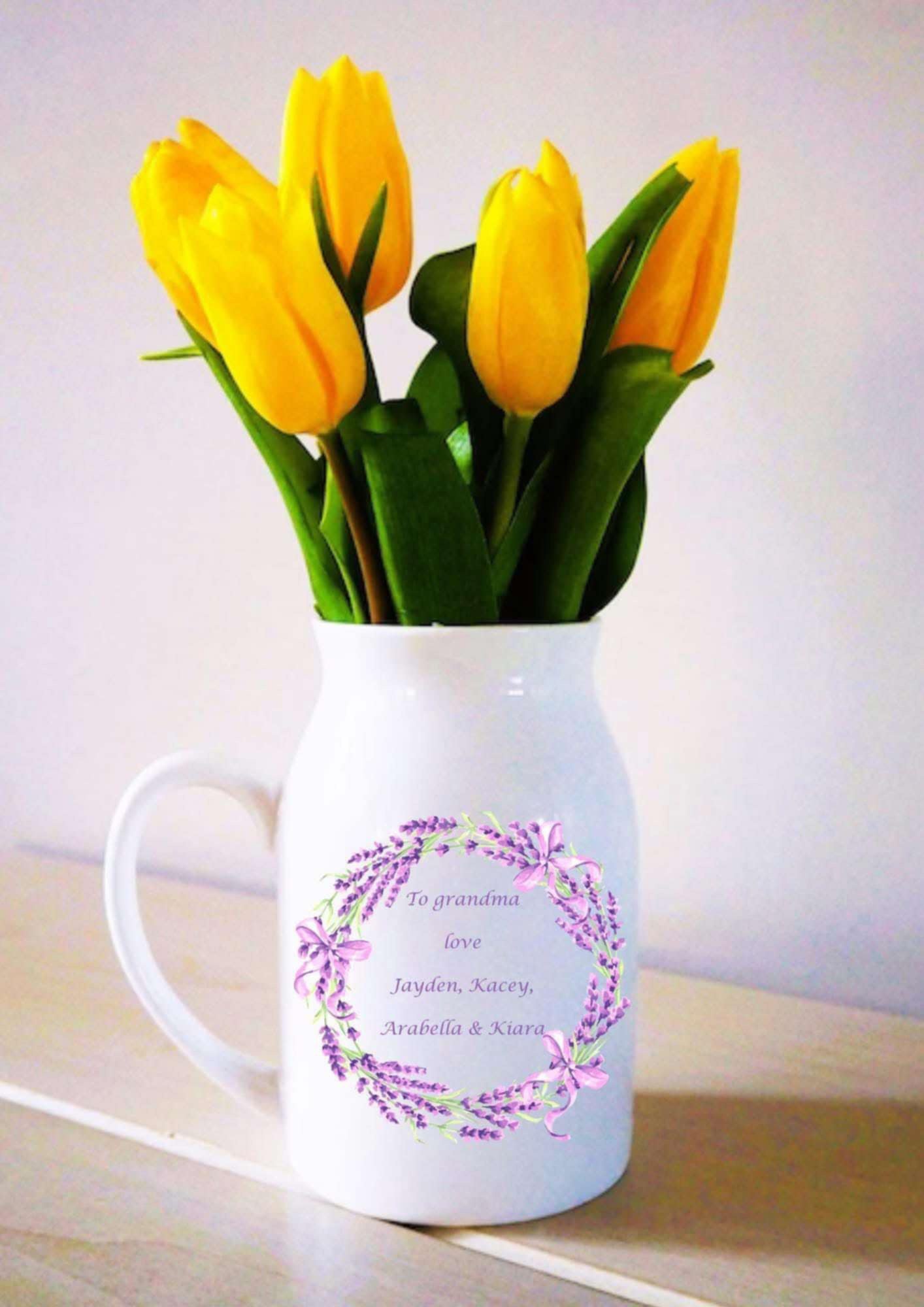 Named Milk jug vase