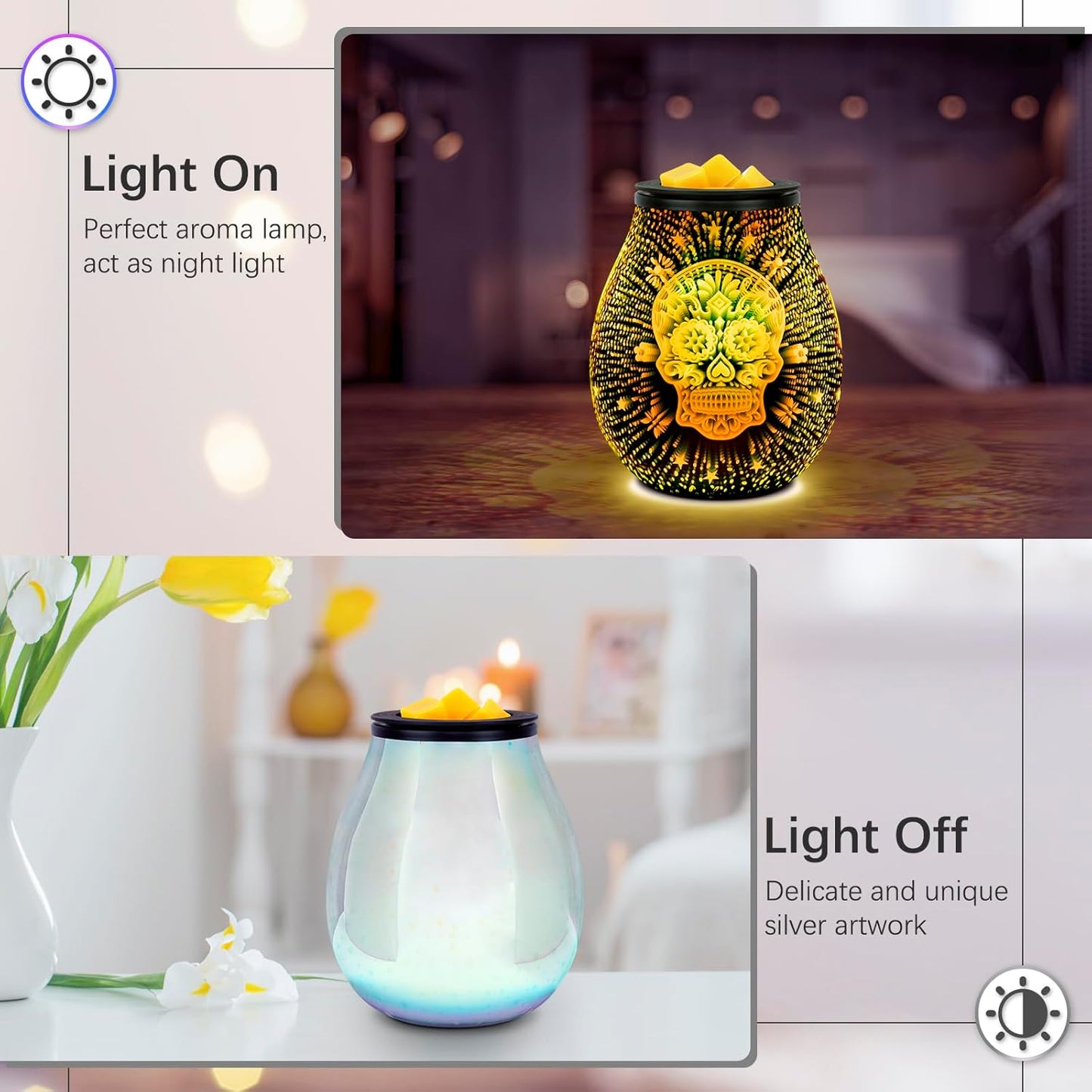 Electric wax burners - colour changing