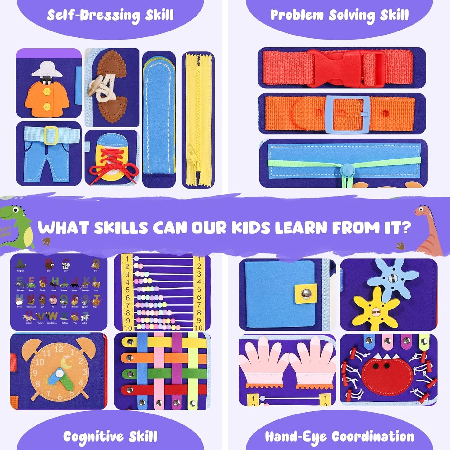 Sensory busy bag