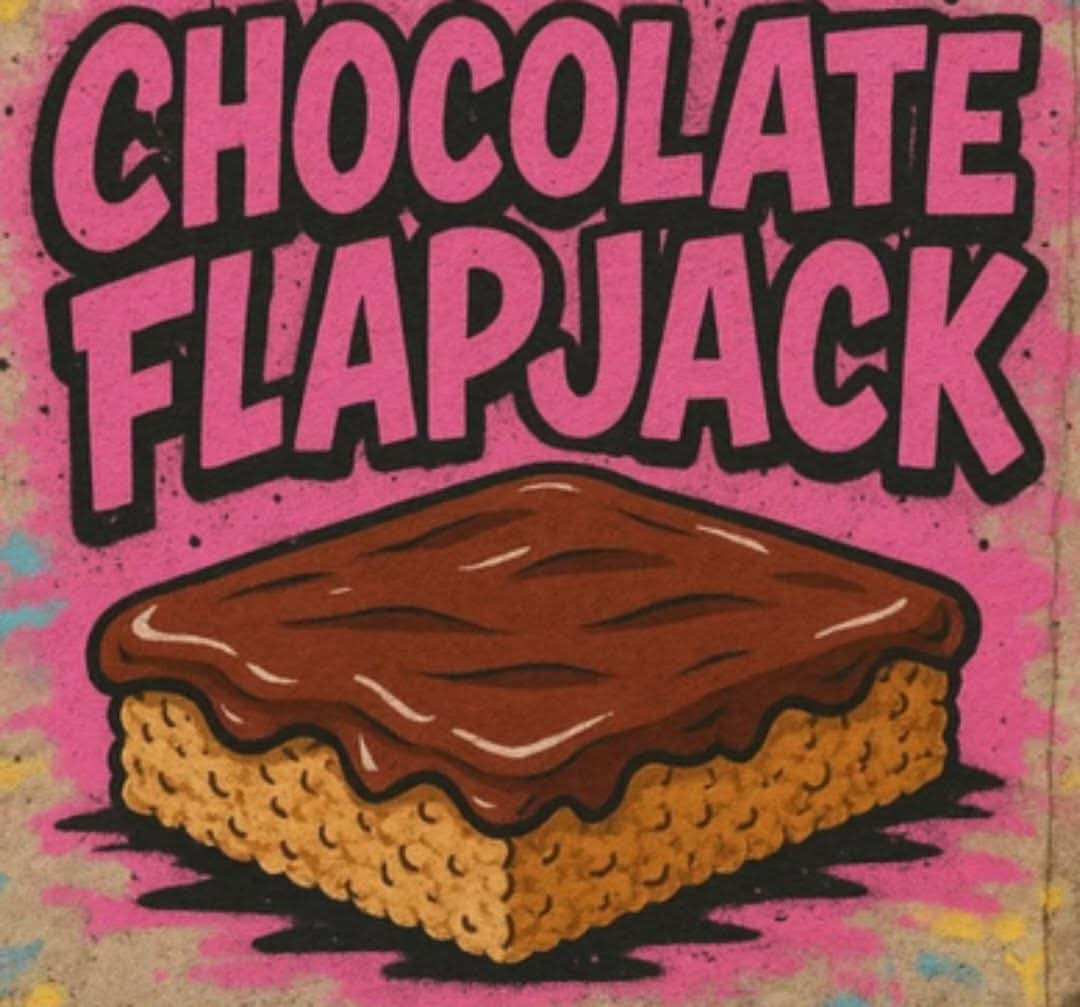 Chocolate flapjack tray