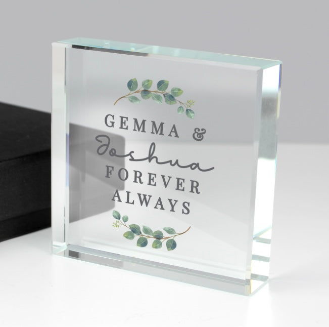 Personalised Botanical Crystal Token