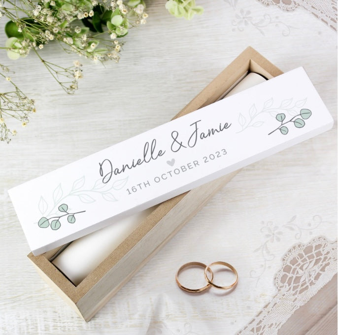 Personalised Special Date Wooden Certificate Holder