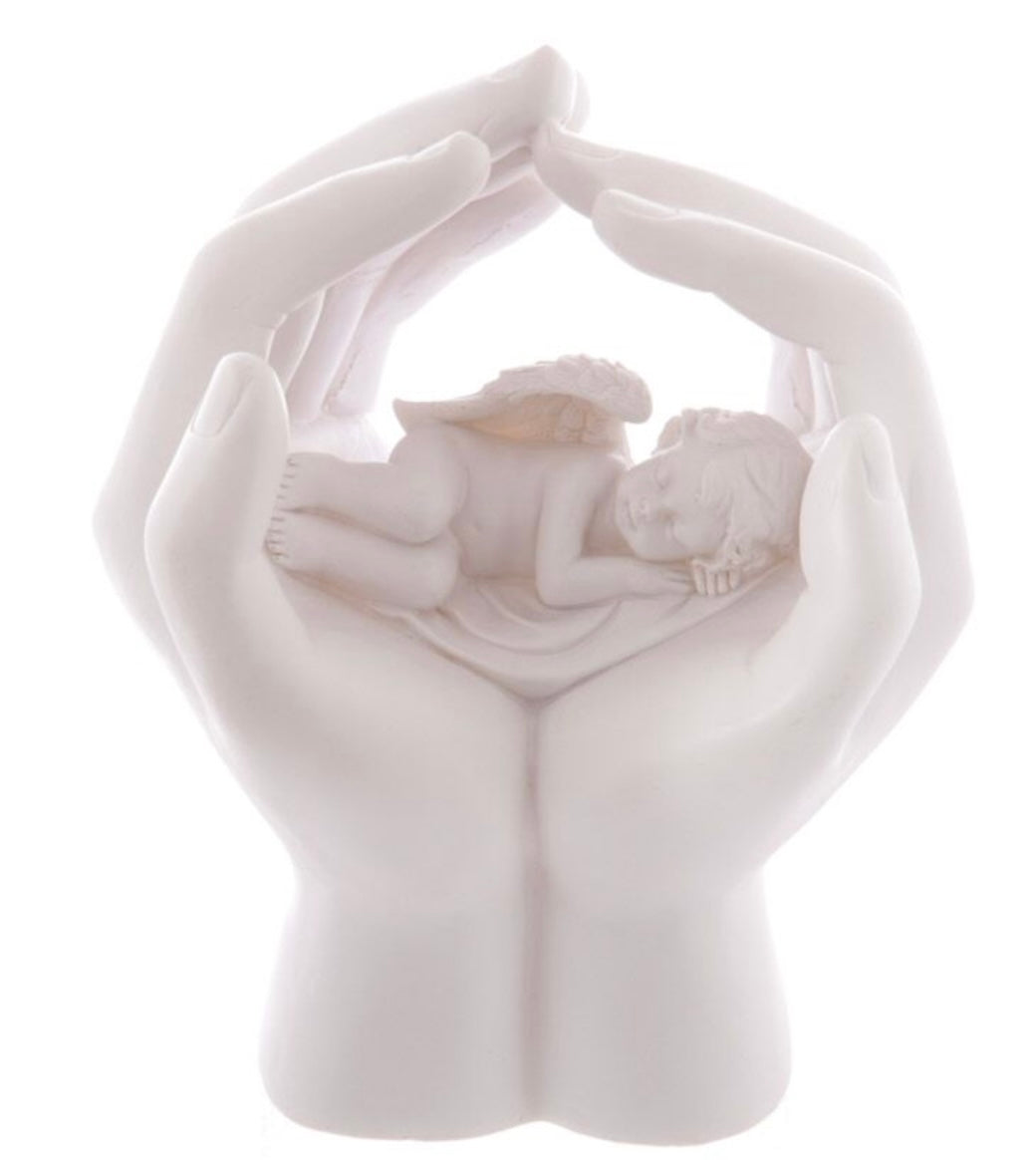LED sleeping cherub
