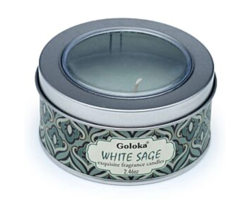 Candle wax tin