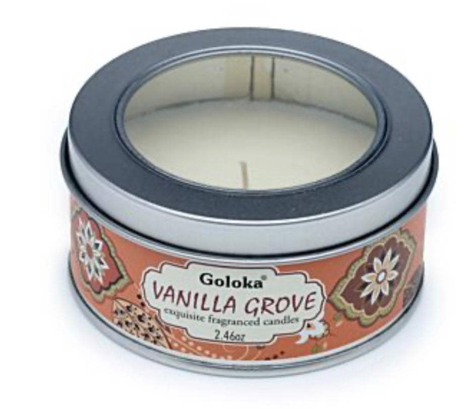 Candle wax tin