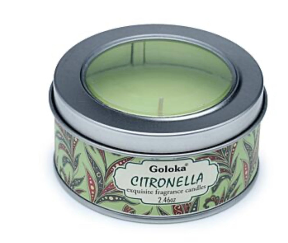 Candle wax tin