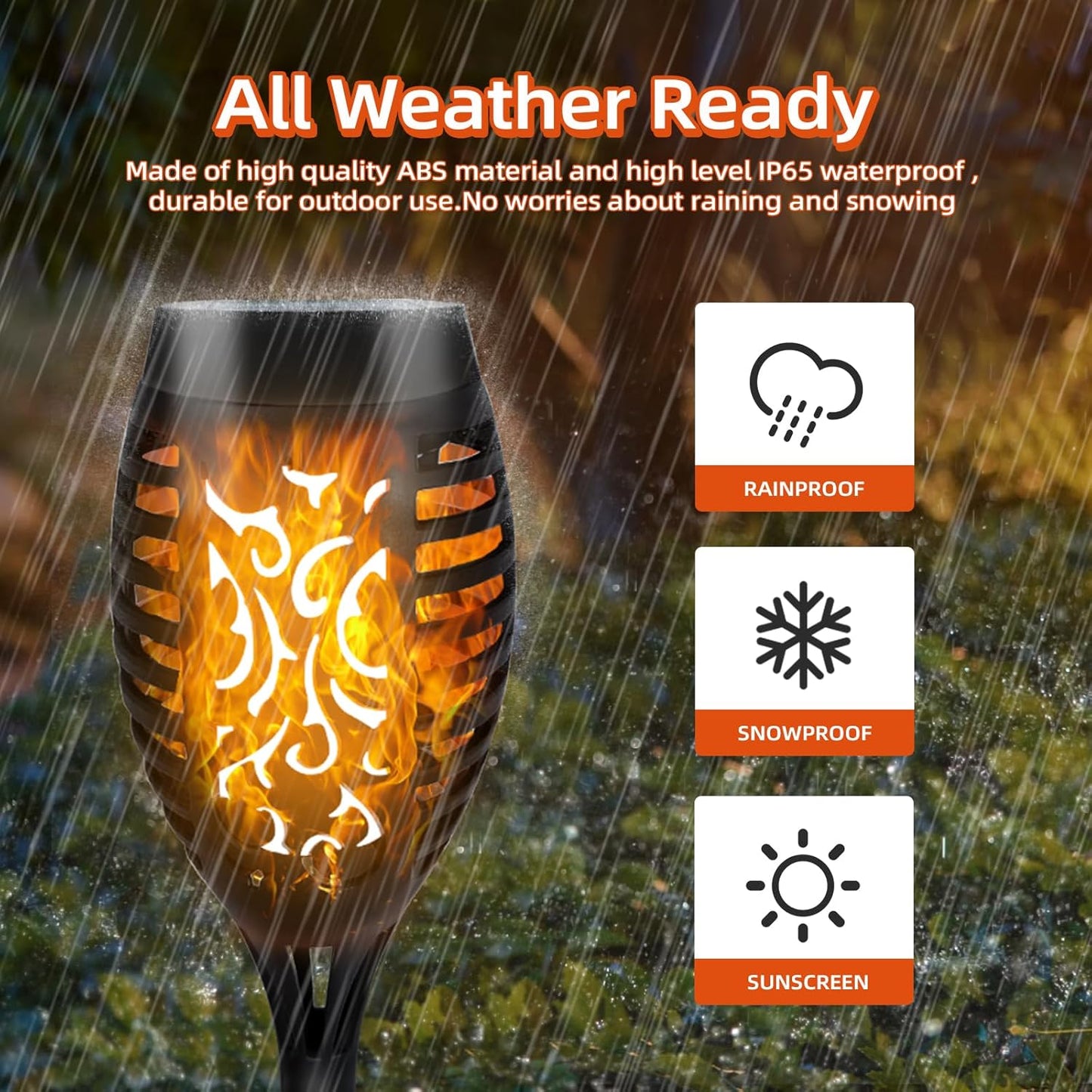 Solar flame lights