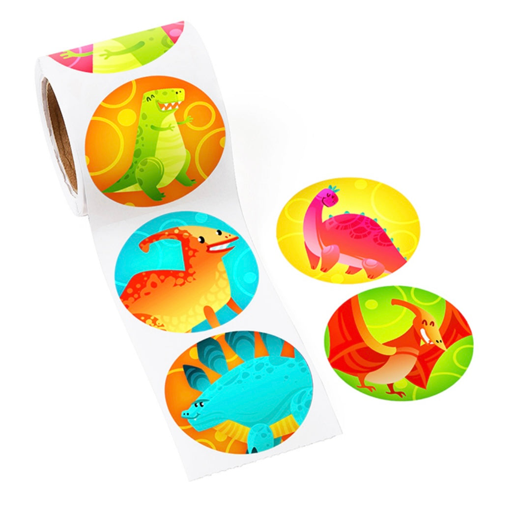 120 sticker rolls, lots to choose from
