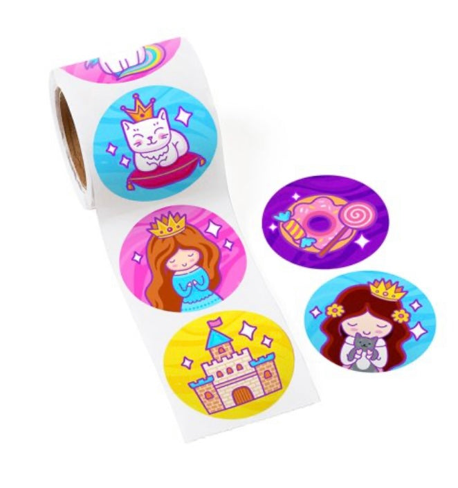 120 sticker rolls, lots to choose from