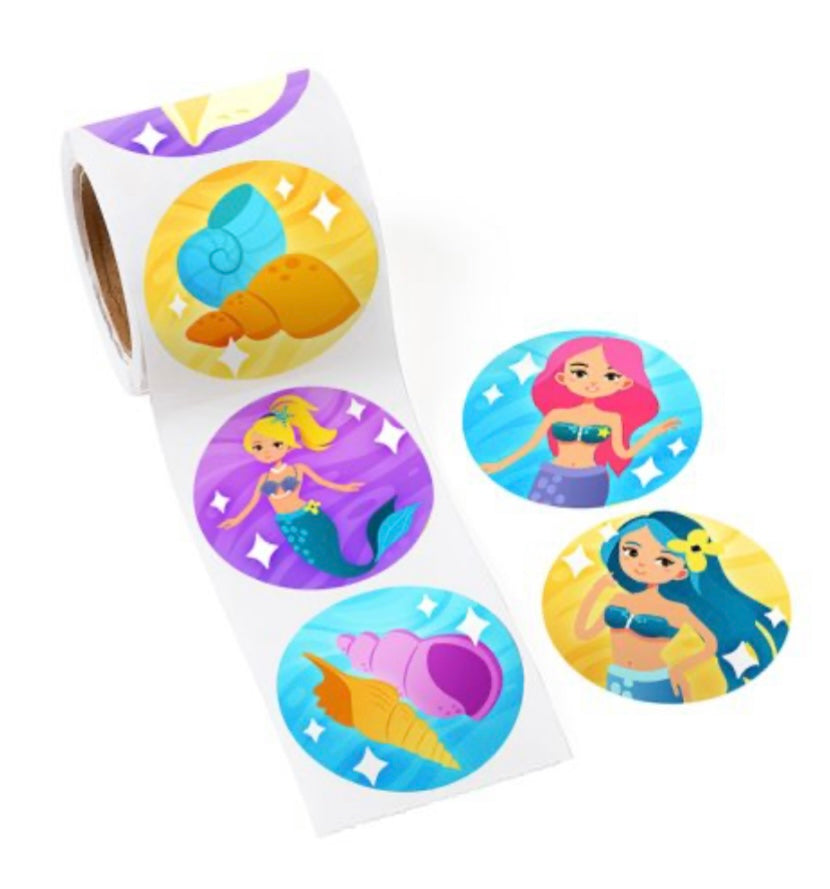 120 sticker rolls, lots to choose from