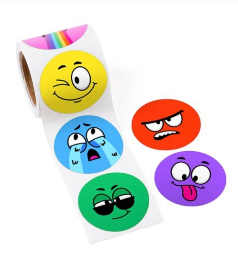 120 sticker rolls, lots to choose from