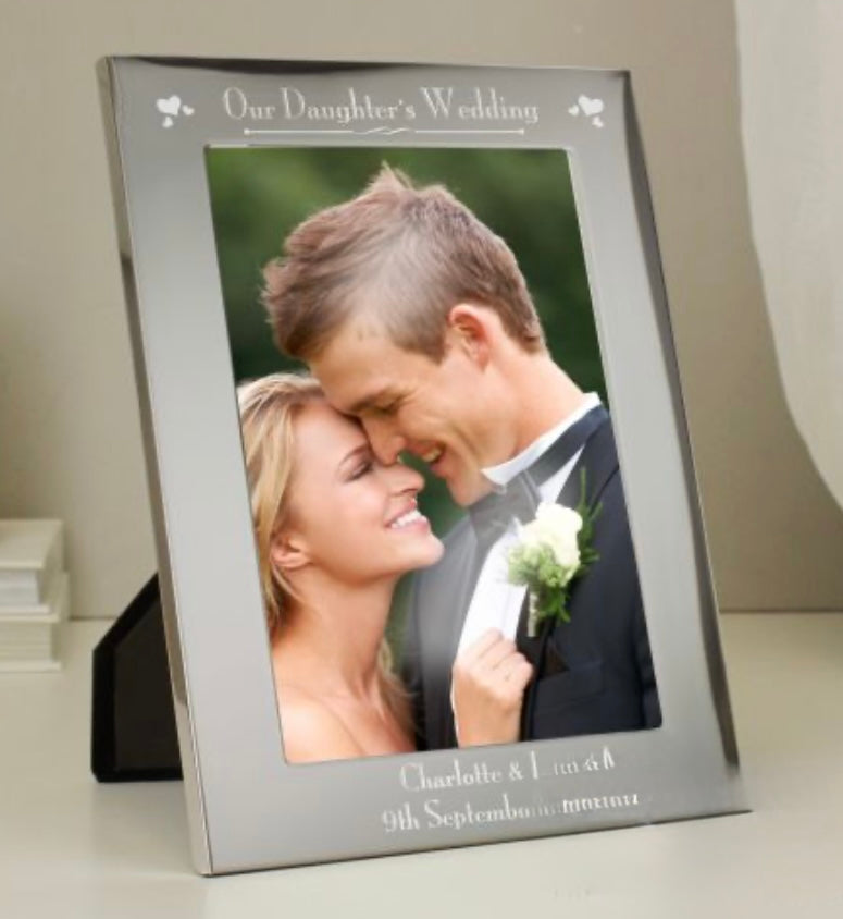 Various silver wedding frames