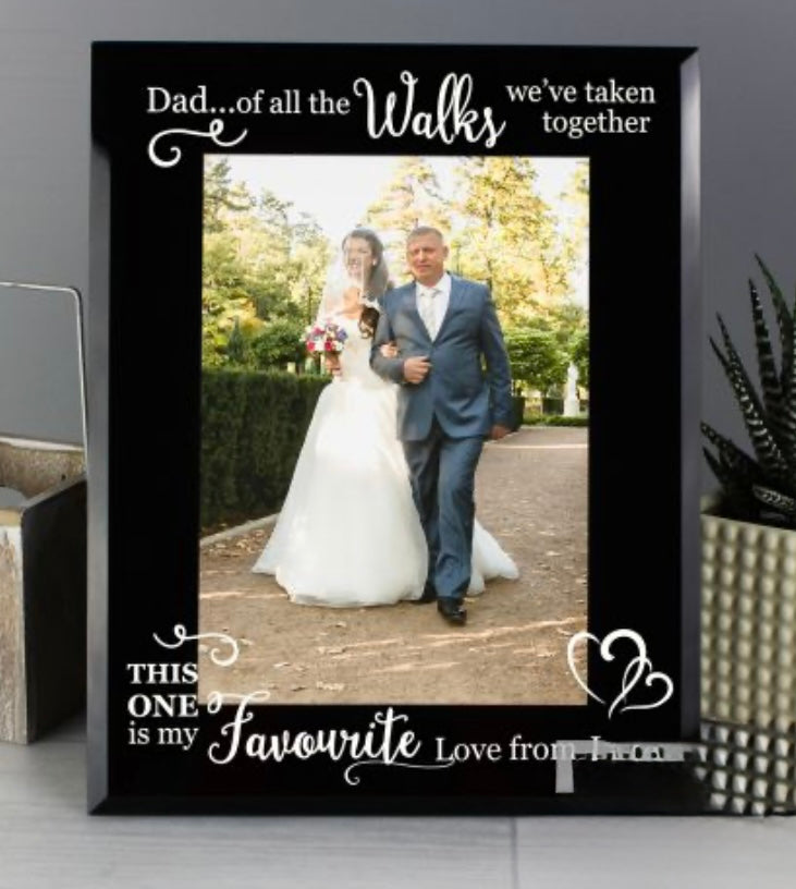 Of all the walks wedding frame