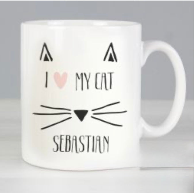 Personalised cat or dog mug