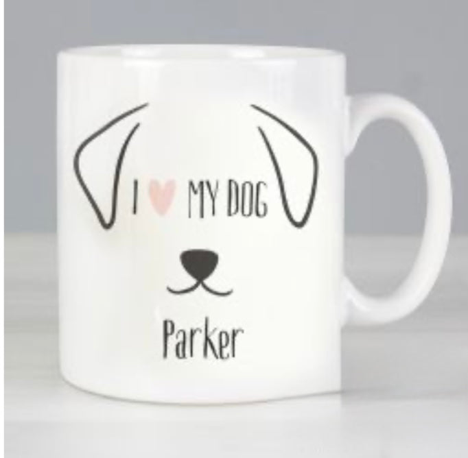 Personalised cat or dog mug