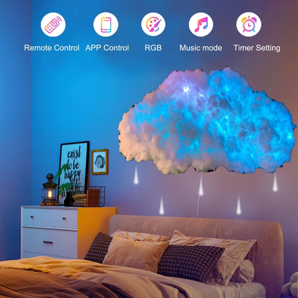 Sensory light rain cloud