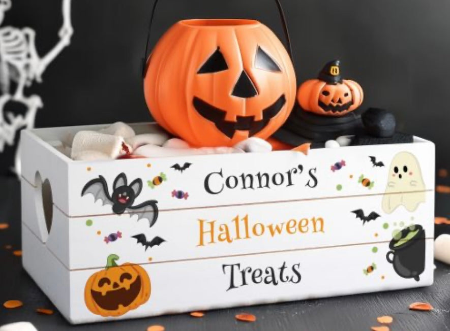 Halloween wooden crates