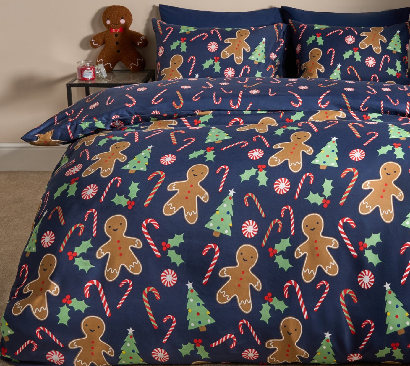 Christmas gingerbread duvet sets