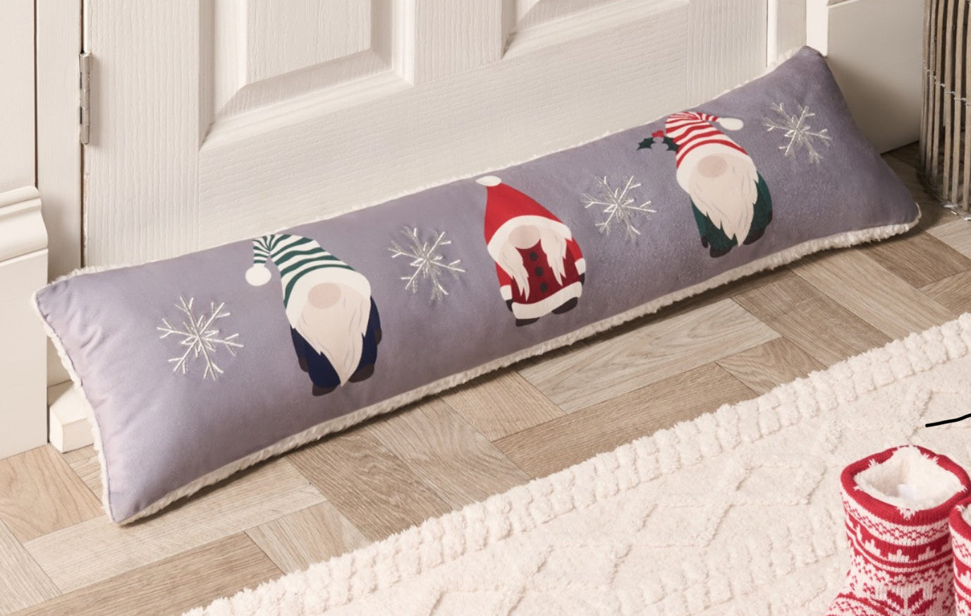 Christmas gonk draught excluder