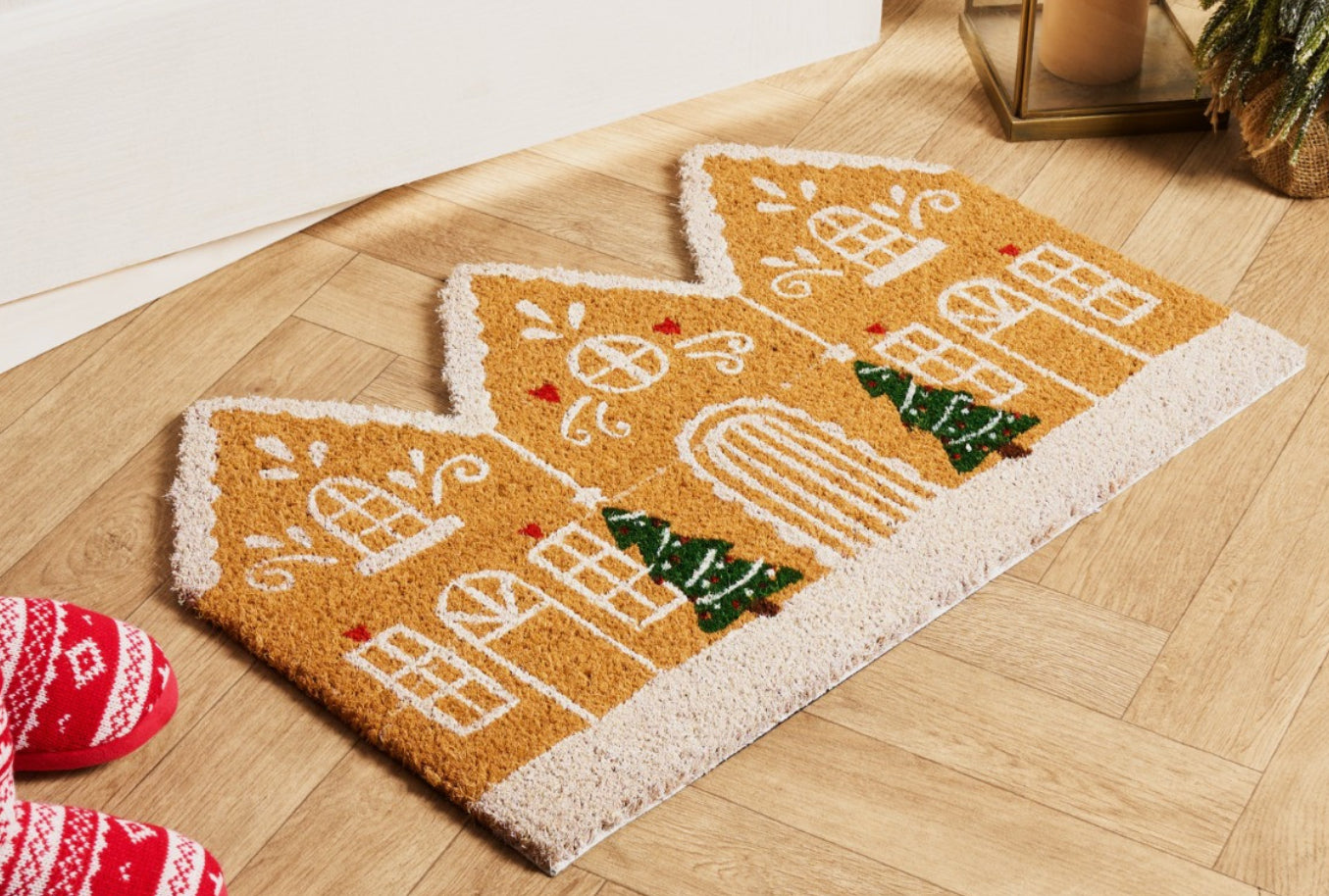Christmas Gingerbread door mat
