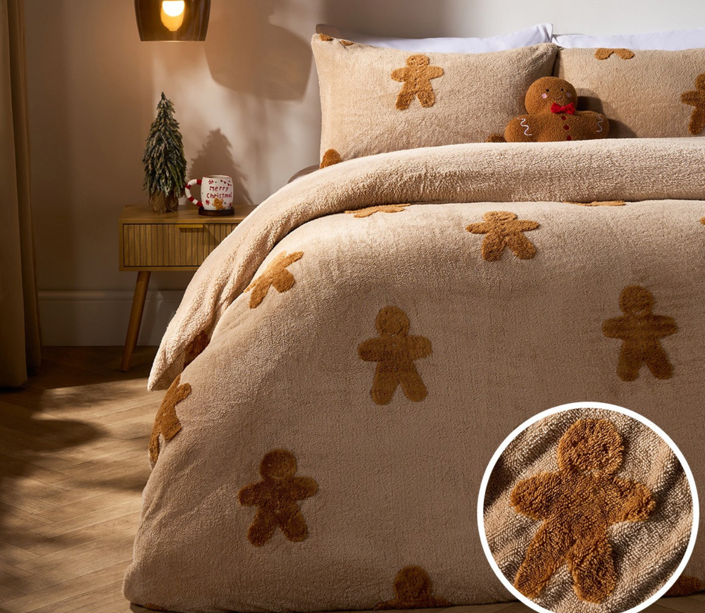 Gingerbread Teddy duvet set