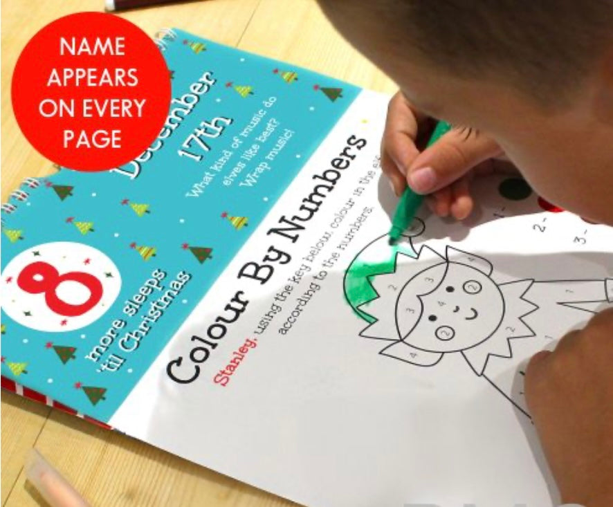 Personalised 24 sleeps activity advent book