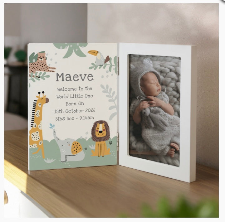Wooden hinged frame