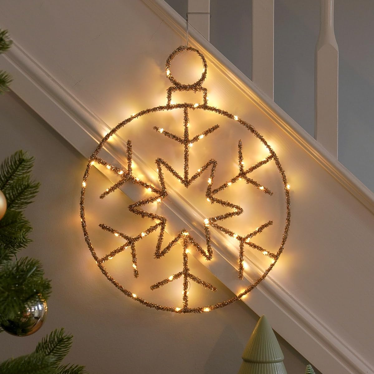 Christmas light up hanging decoration