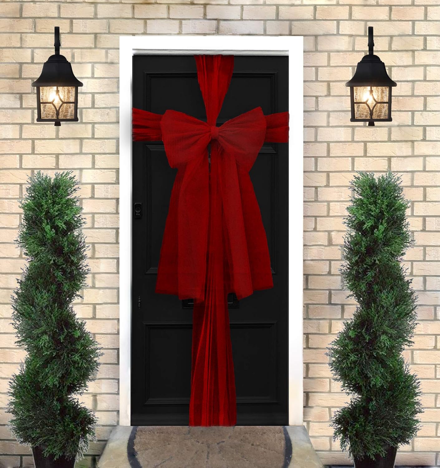 Christmas door bow