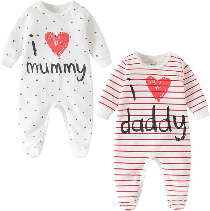 I love mummy/ Daddy babygrows/ sleepsuits