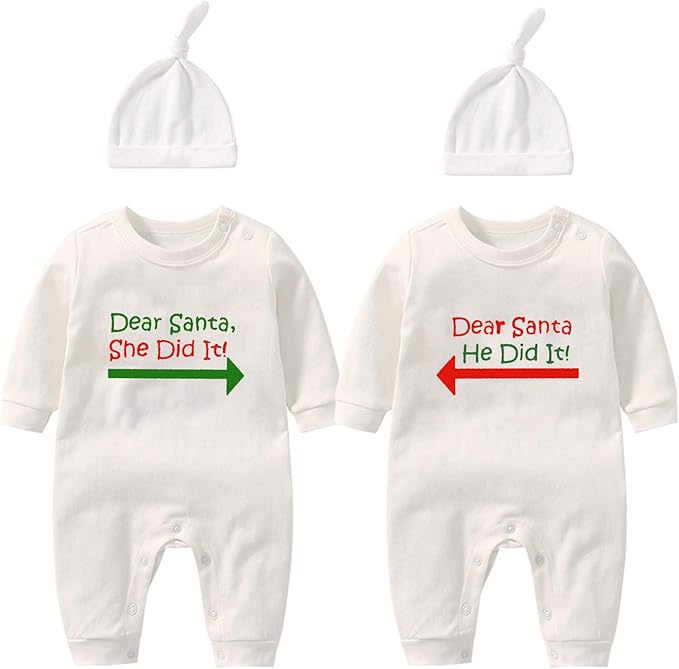 Twin Christmas outfits