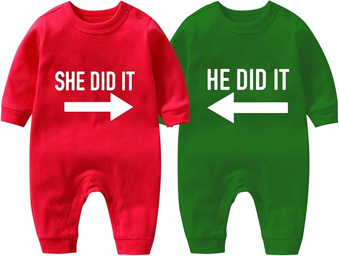 Twin Christmas outfits