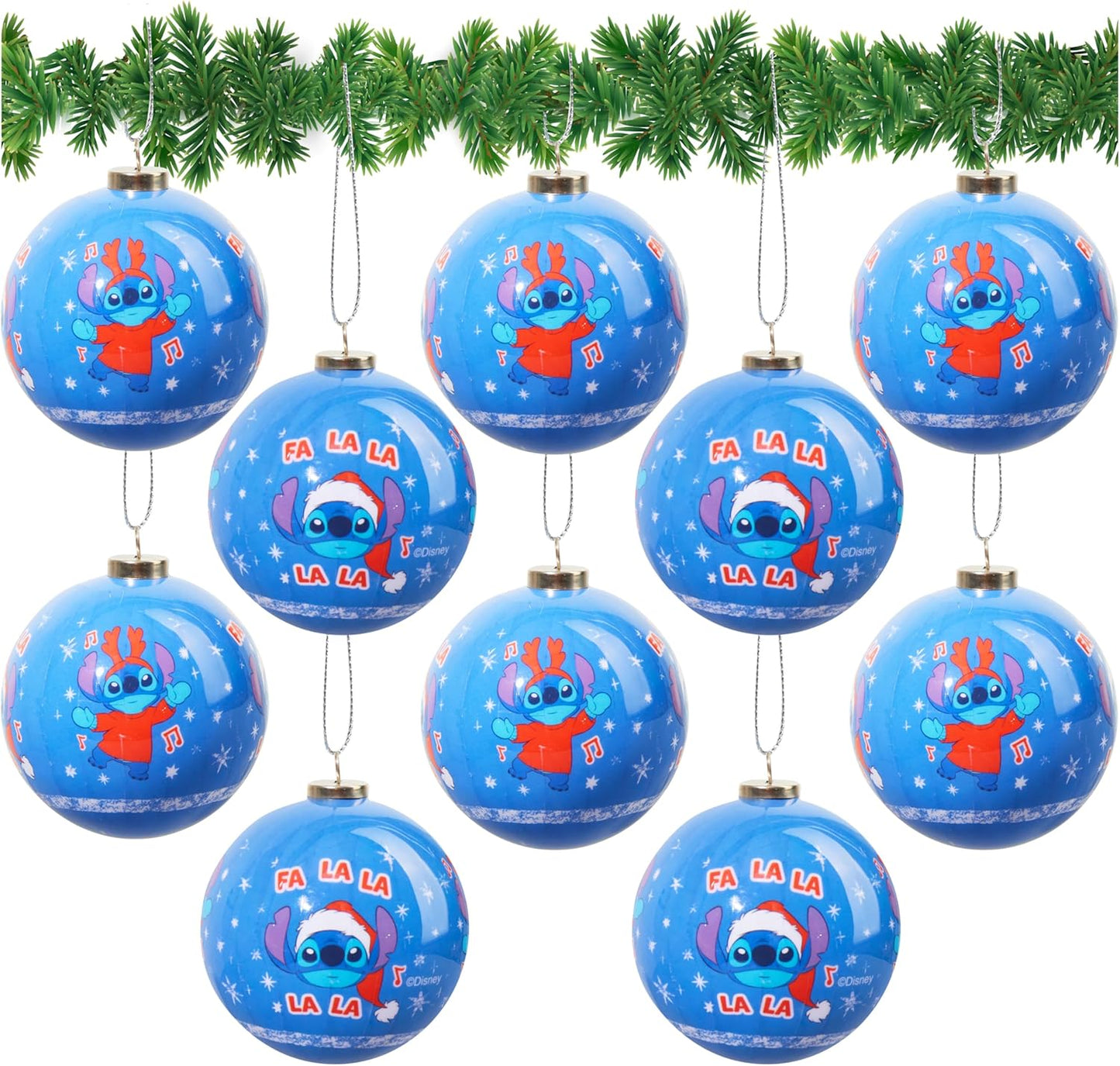 Stitch Christmas decorations x10