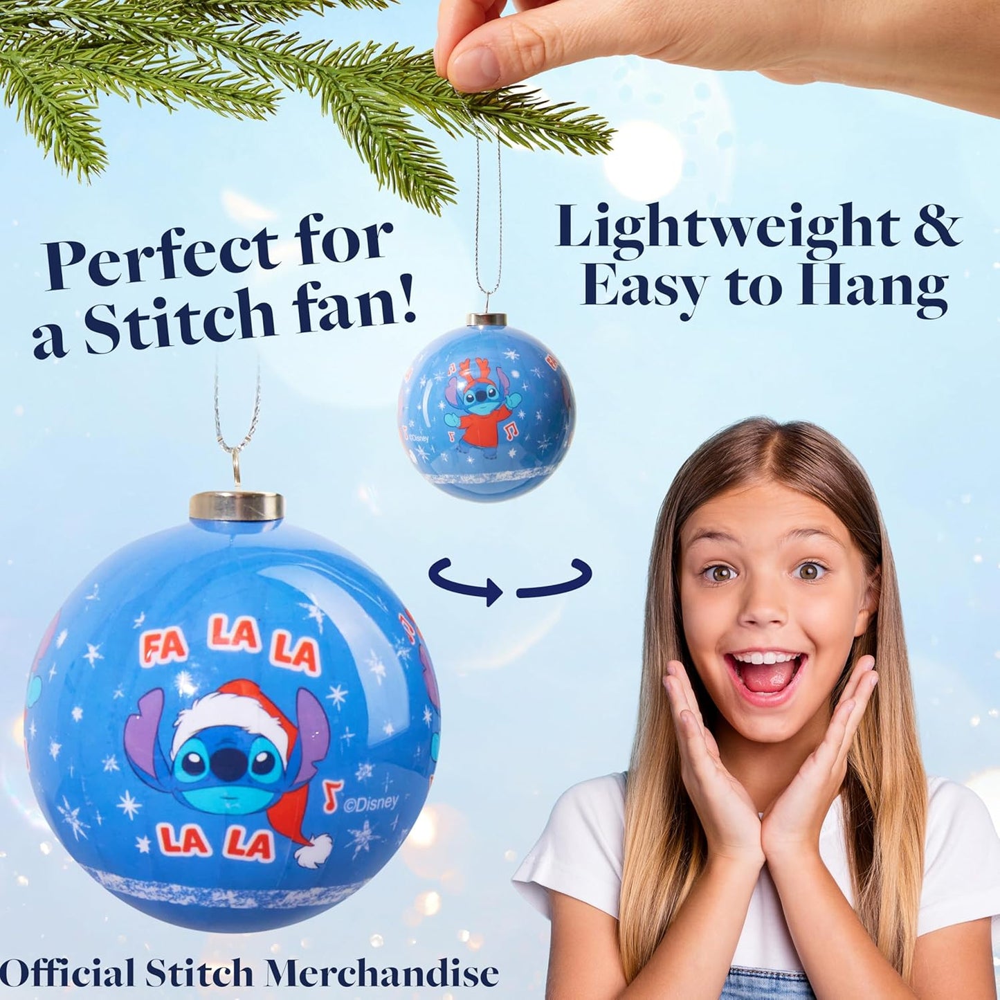 Stitch Christmas decorations x10
