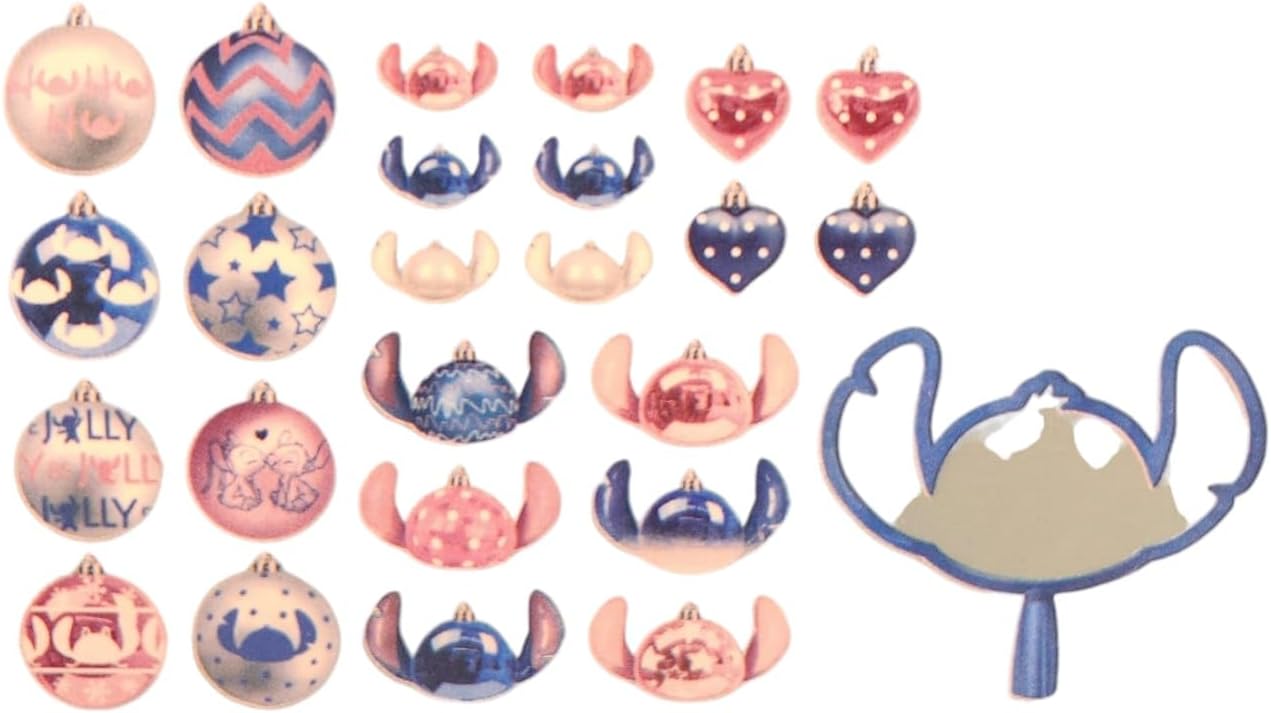 Stitch Christmas tree decorations x25