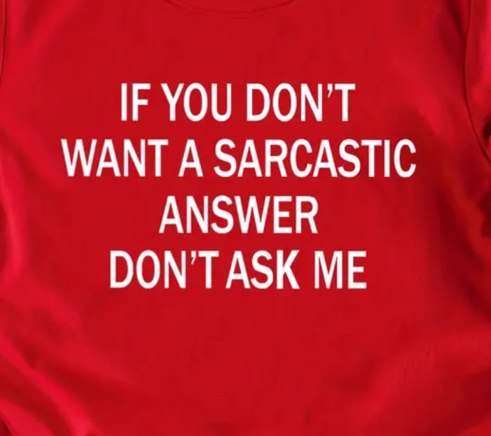 Sarcastic Personalised Hoodie