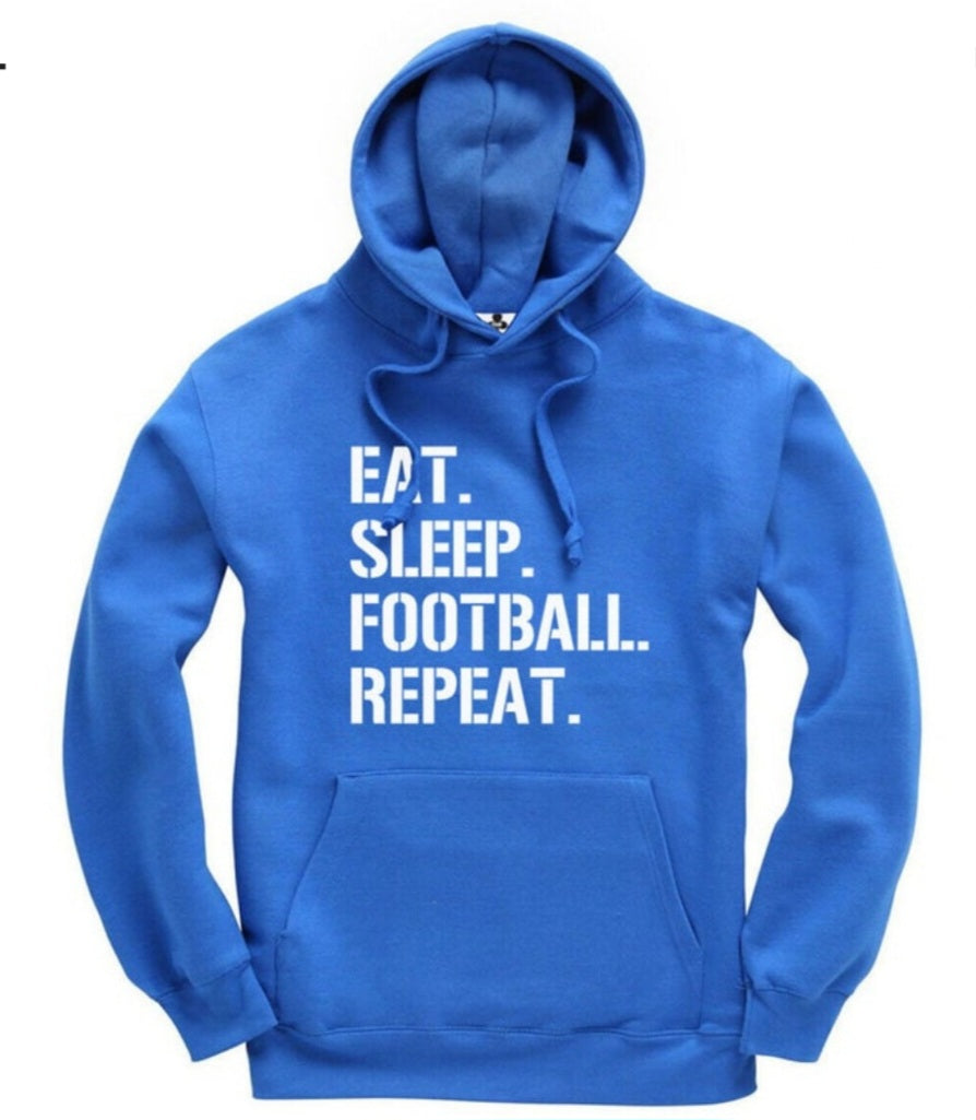 Childrens Personalised Hoodie- Eat Sleep ...