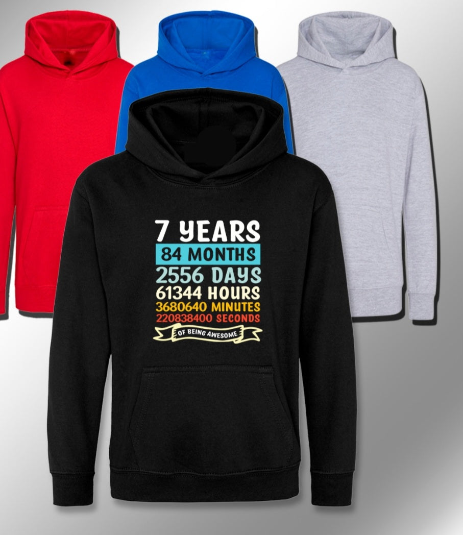 Childrens Personalised Hoodie - Age ...