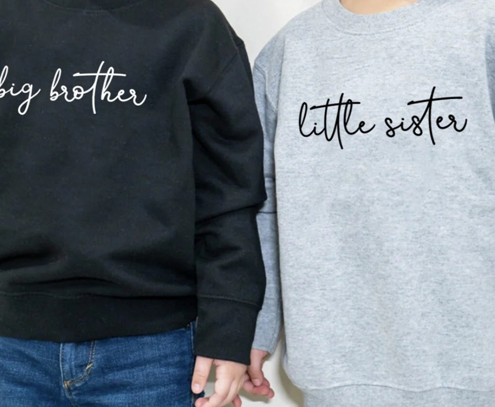 Childrens Personalised Hoodie - Siblings