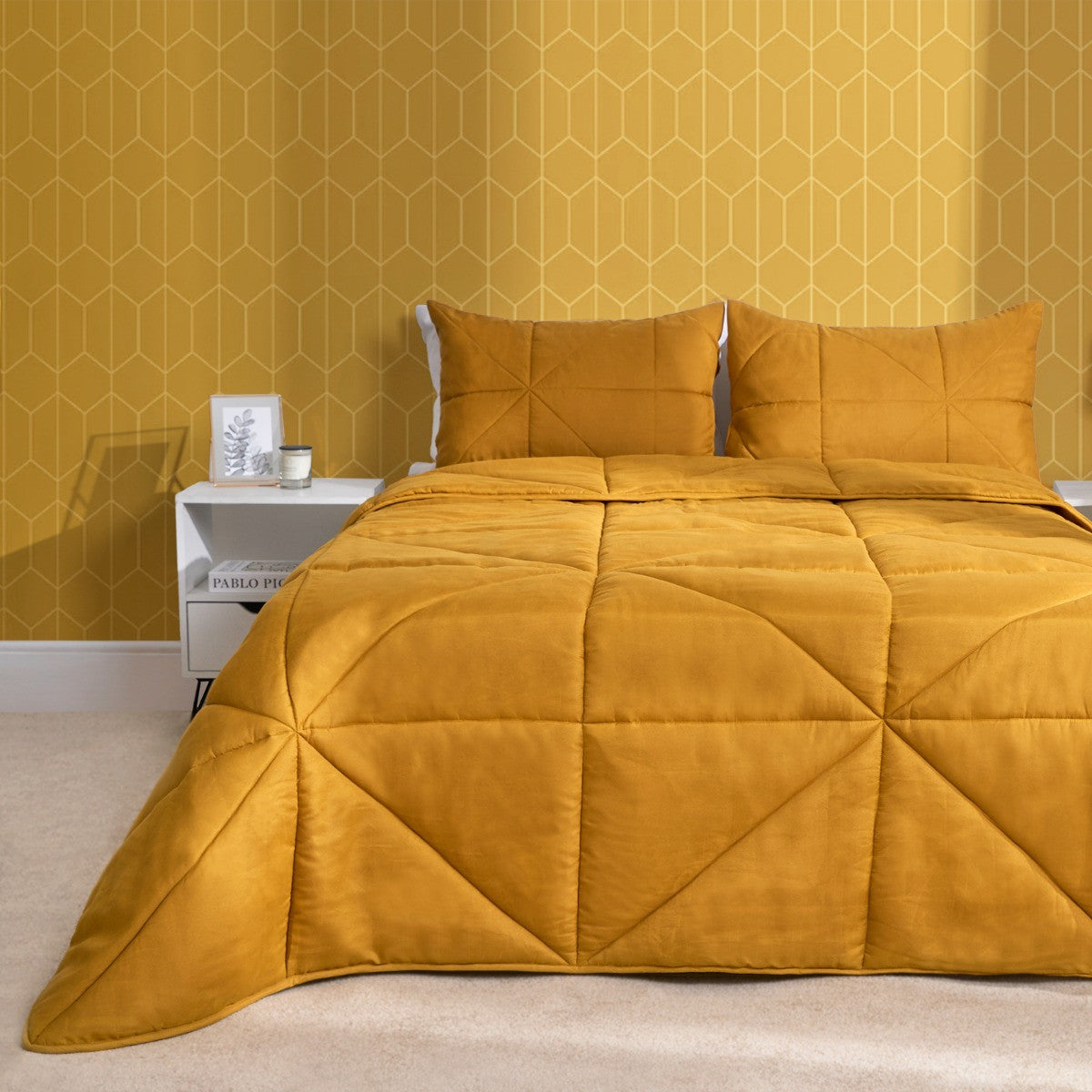 Geo Quilted 7.5 Tog Duvet Set