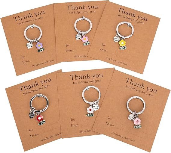 6 x Teacher Keyrings