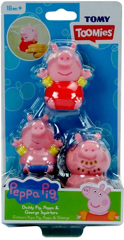 PEPPA PIG DADDY PIG - PEPPA - GEORGE BATH SQUIRTERS