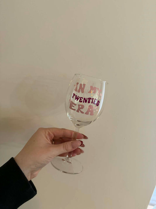 Personalised 'Era' Wine glass