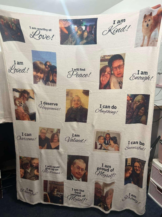 Personalised photo blanket