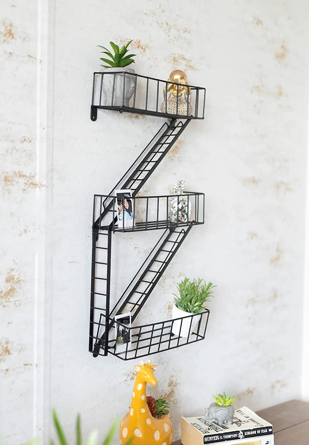 Vintage New York 'fire escape ' Floating shelves